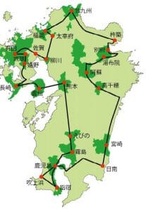 九州の歴史・自然をレンタカーで廻るコース