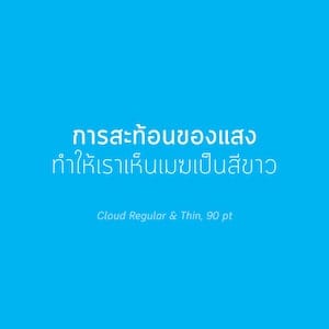 タイ文字フォント「Cloud」