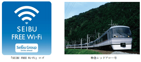 特急レッドアロー号の「SEIBU FREE Wi-Fi」導入事例：西武鉄道より引用