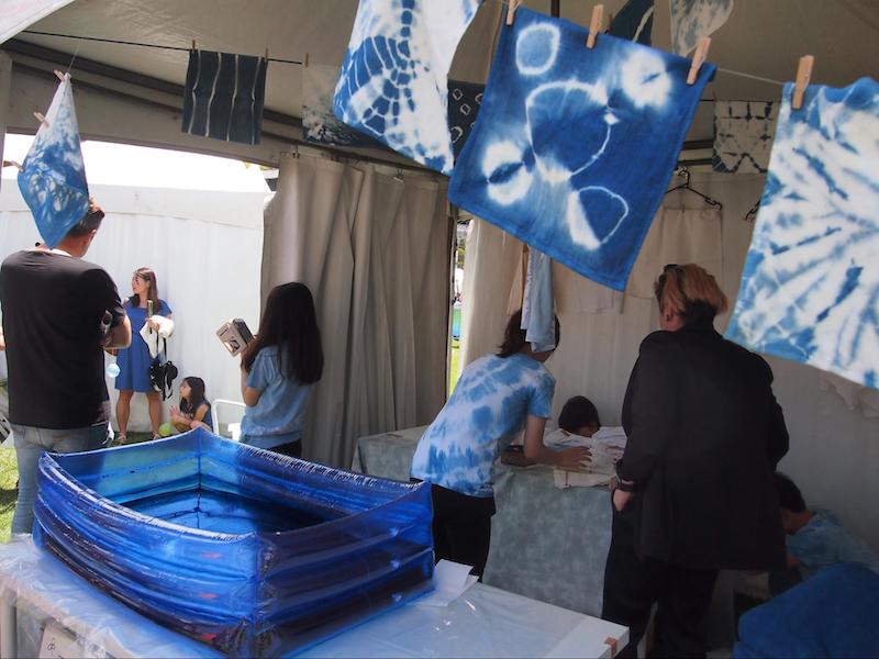 シドニーで開催「Matsuri-Japan Festival-」でのTRADITIONAL HANDCRAFTS（藍染）のブースの様子